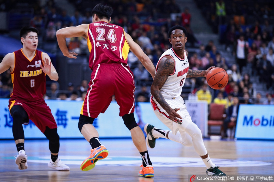 CBA第16轮:广东108-106浙江