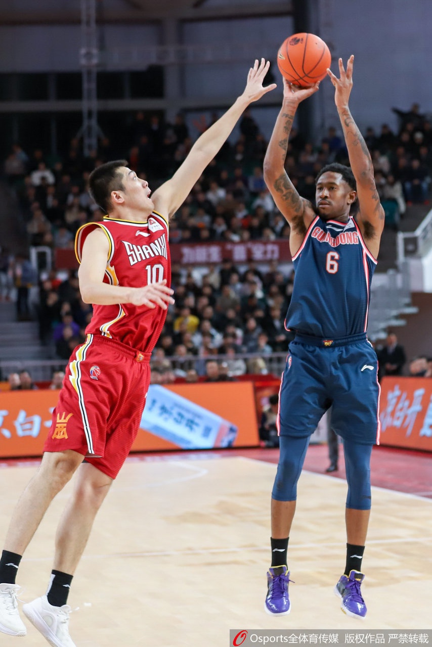 CBA第9轮:山西VS广东