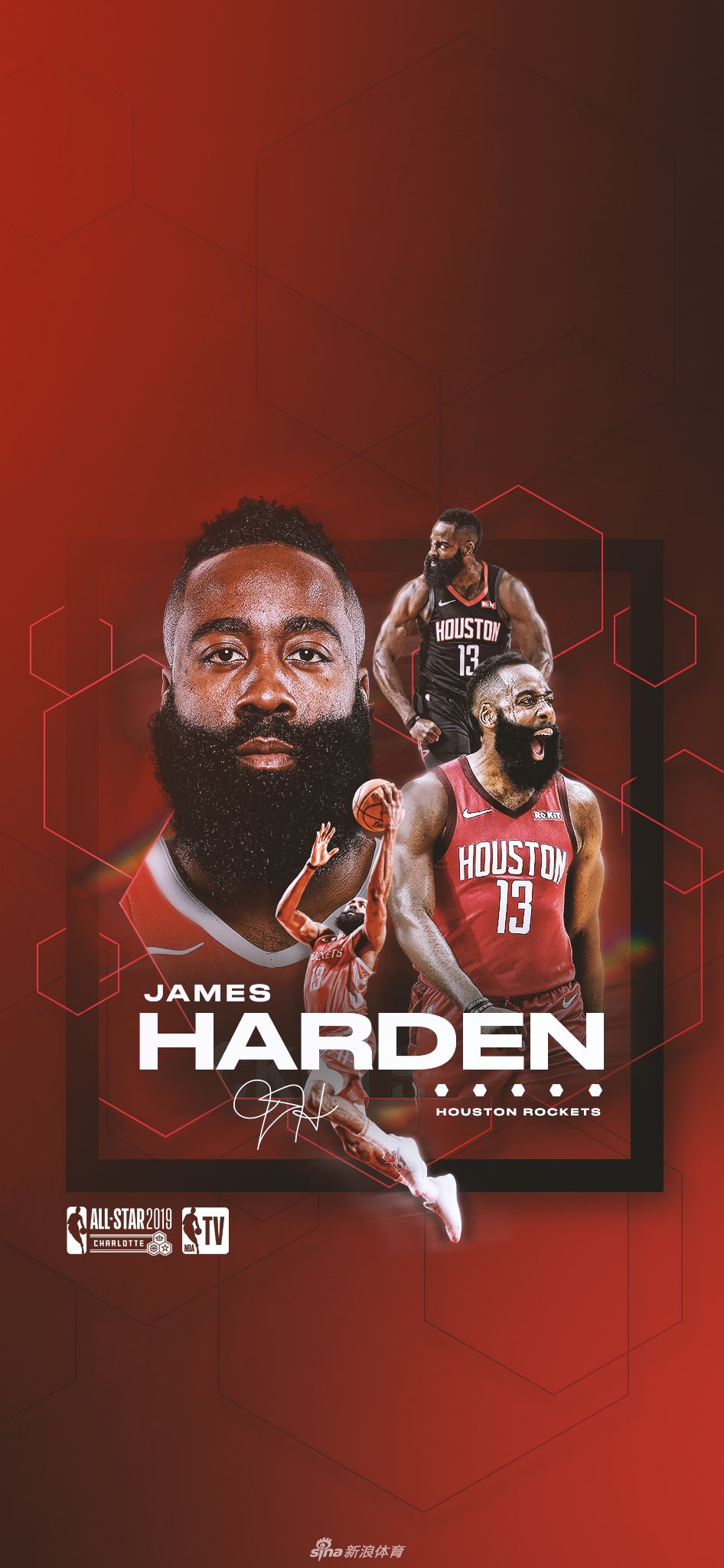 哈登全明星海报