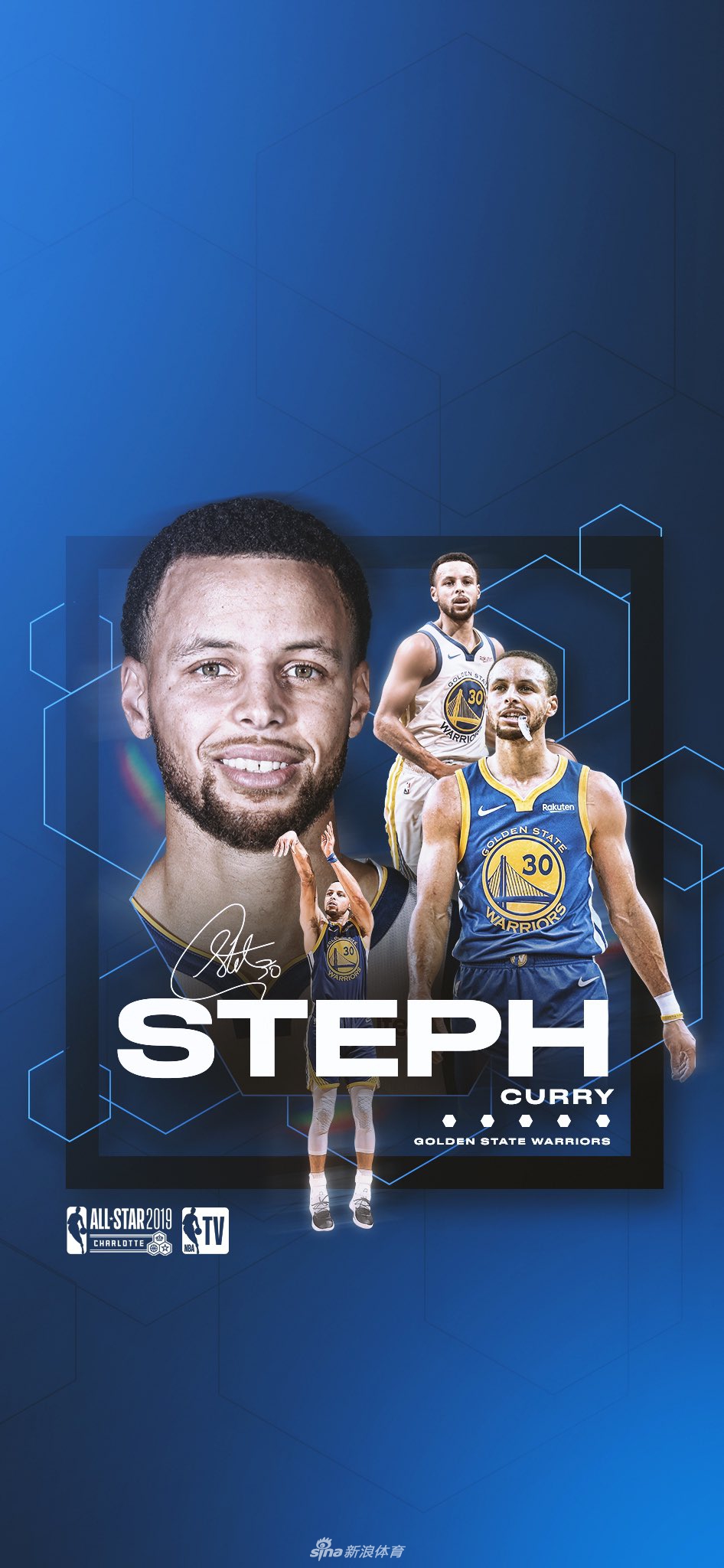 库里全明星海报