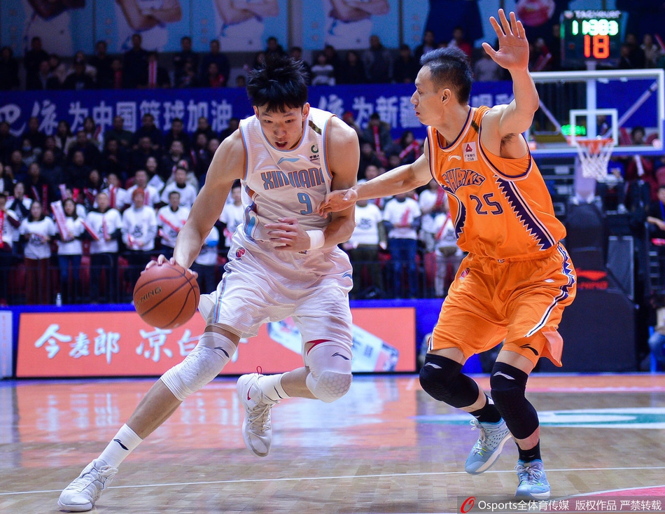 CBA第20轮:新疆106-97上海