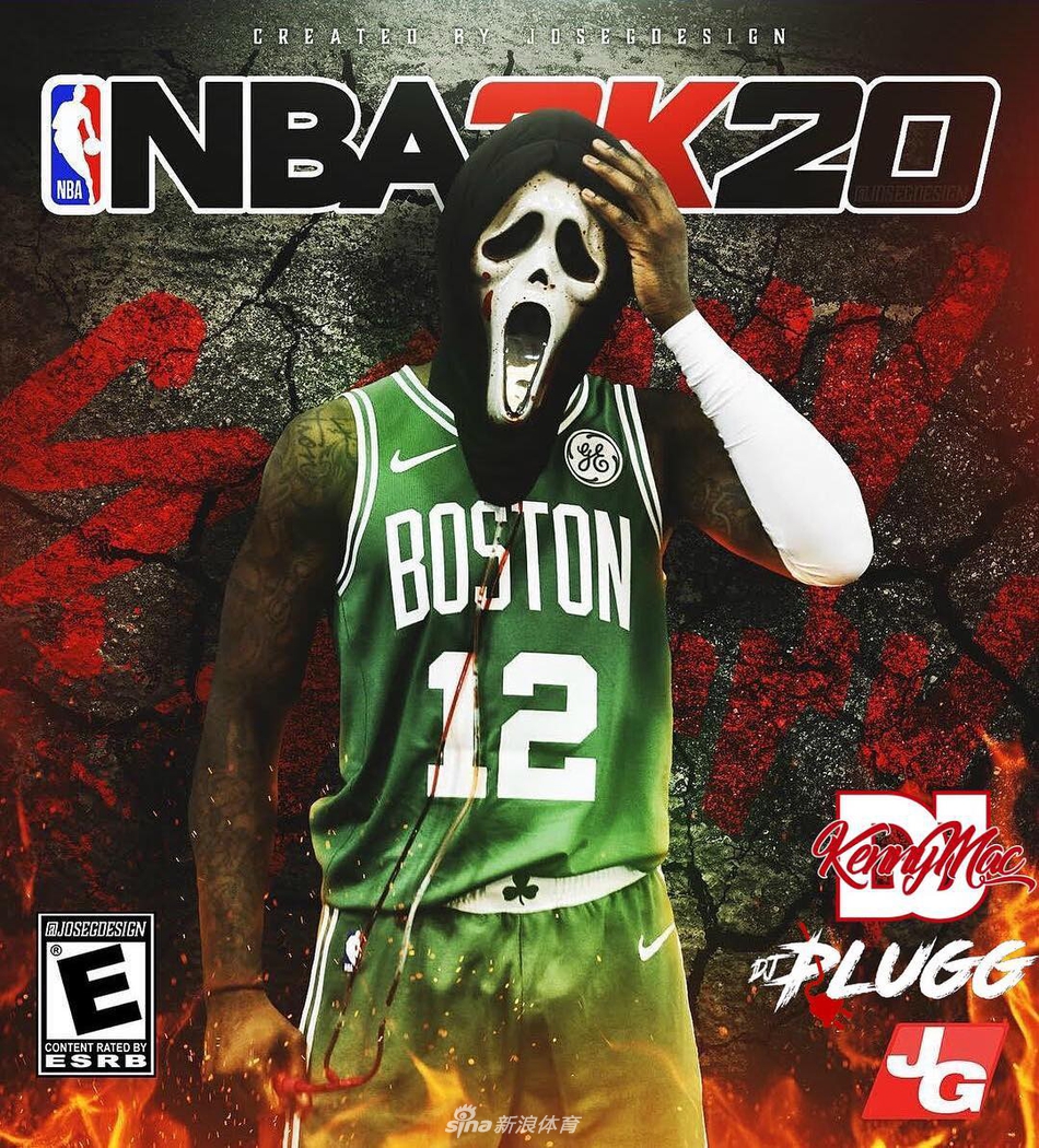 设计大神制作NBA 2K20炫图！詹姆斯杜兰特谁当封面人物？