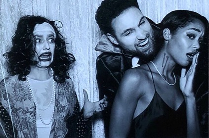 万圣节克莱扮成吸血鬼 在劳拉颈部留下印记