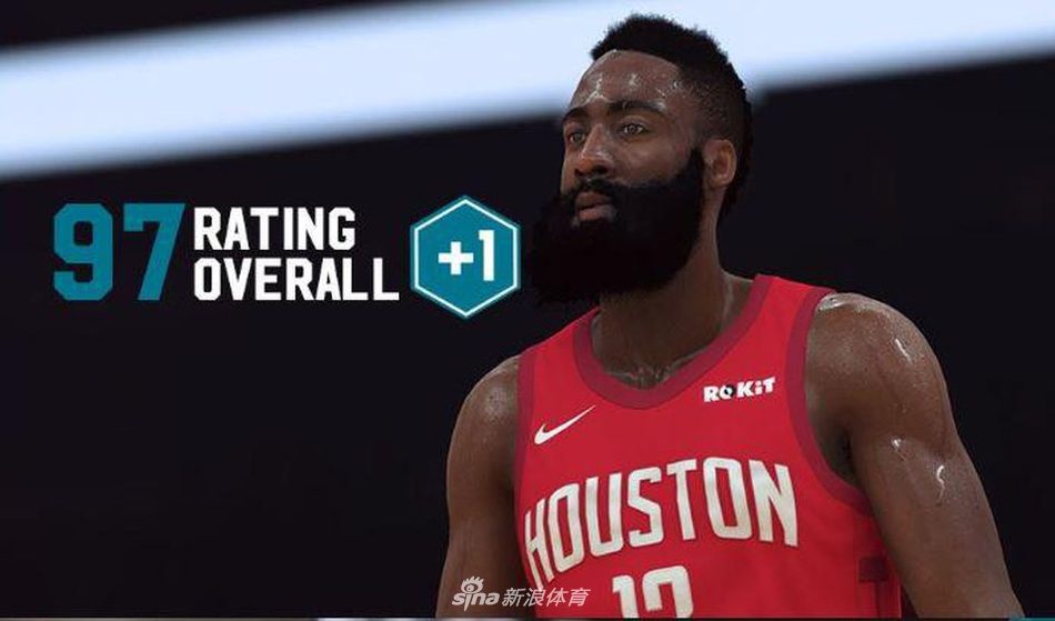 哈登能力值来到97