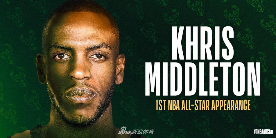 米德尔顿入选全明星