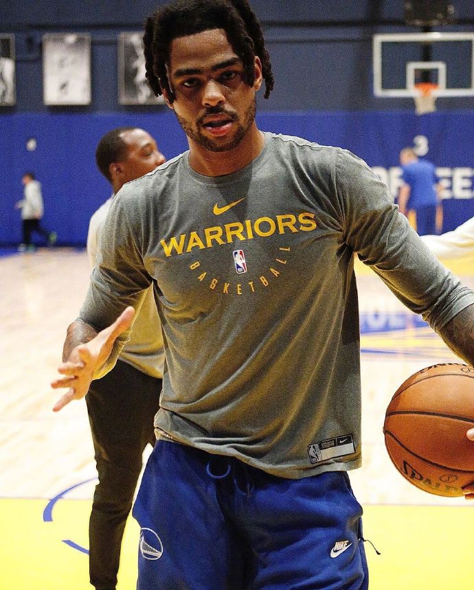 勇士新援拉塞尔训练