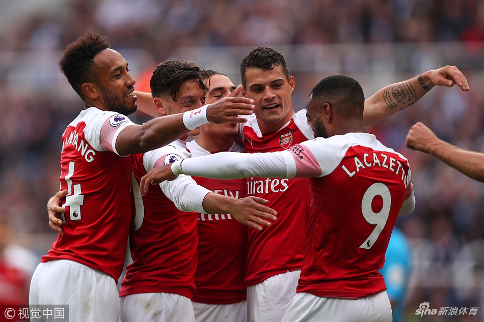 阿森纳庆祝进球