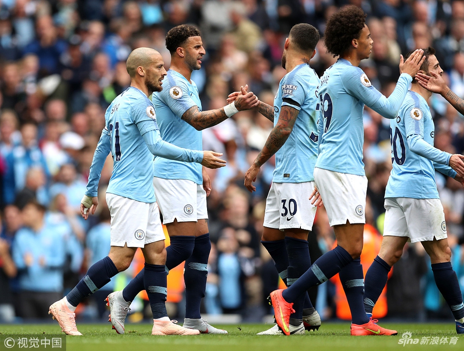 曼城庆祝进球