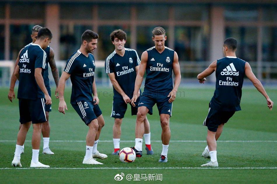 皇马训练 又见马塞洛伊斯科