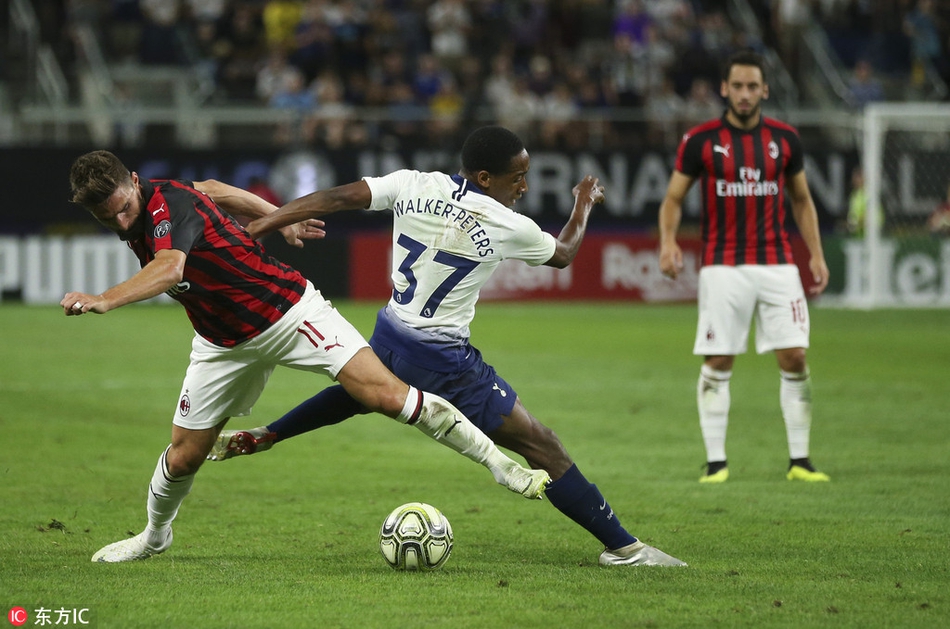 【国际冠军杯】AC米兰0-1热刺