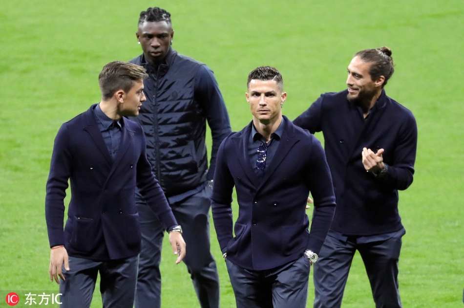 尤文欧冠踩场 C罗霸道总裁范