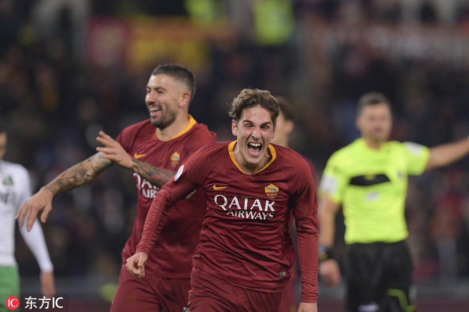 意甲妖星获处子球 头发飞起来