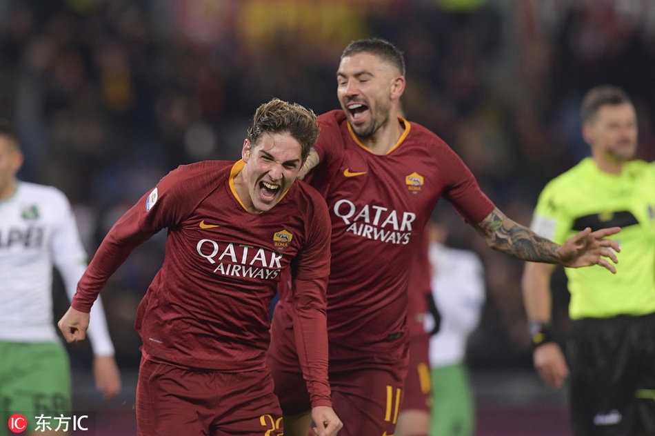 意甲妖星获处子球 头发飞起来