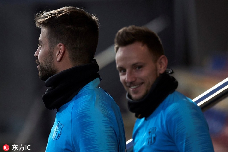 巴萨训练备战塞维利亚