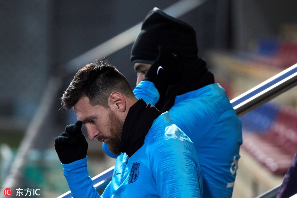 巴萨训练备战塞维利亚