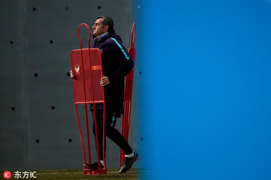 巴萨训练备战塞维利亚