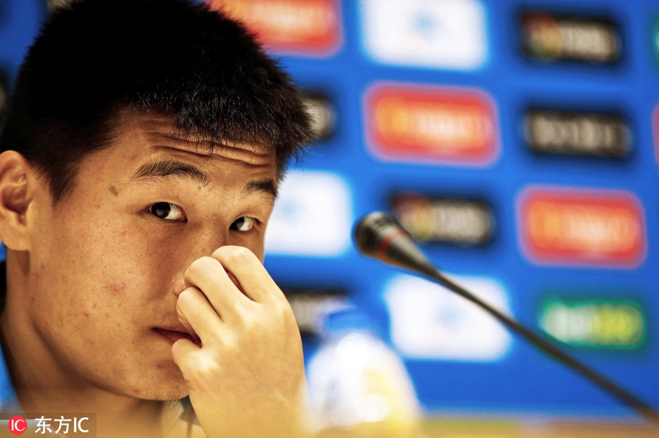 西班牙人赛前发布会 武磊出席