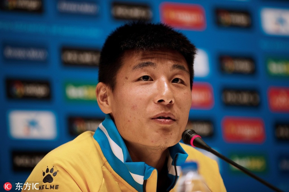 西班牙人赛前发布会 武磊出席