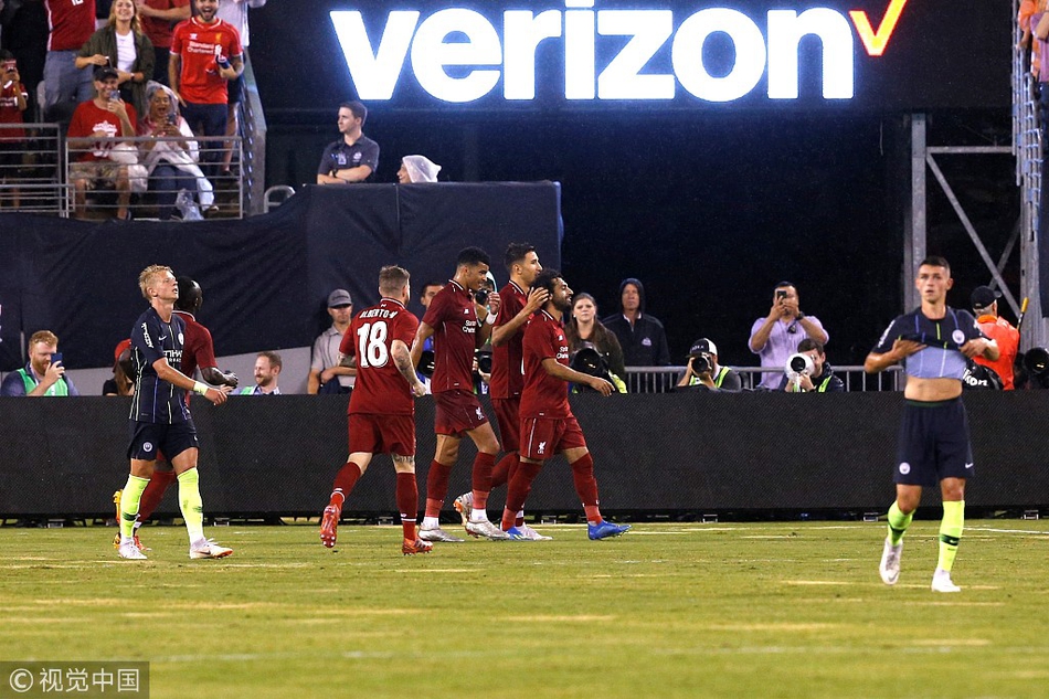 【国际冠军杯】曼城2-1利物浦