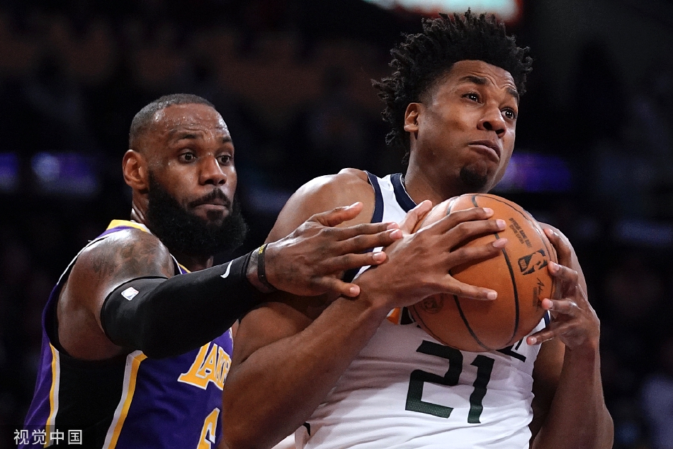 [NBA]湖人107-101险胜爵士 詹姆斯33分