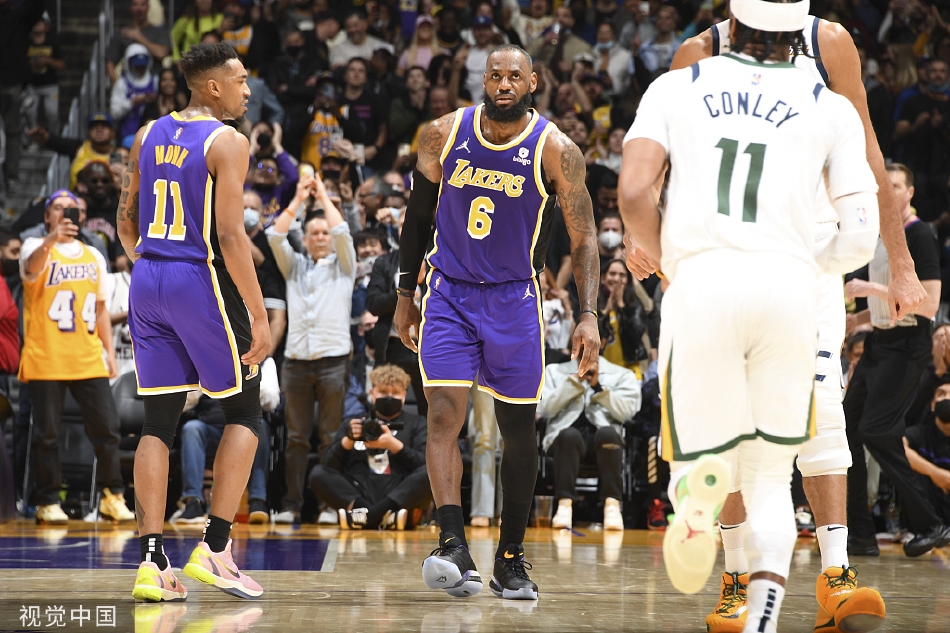 [NBA]湖人107-101险胜爵士 詹姆斯33分