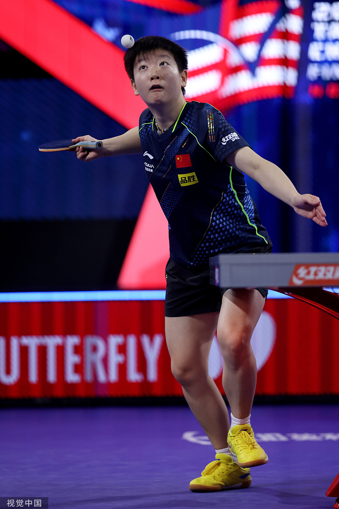 [世乒赛]王曼昱4-2孙颖莎 首夺世乒赛女单冠军