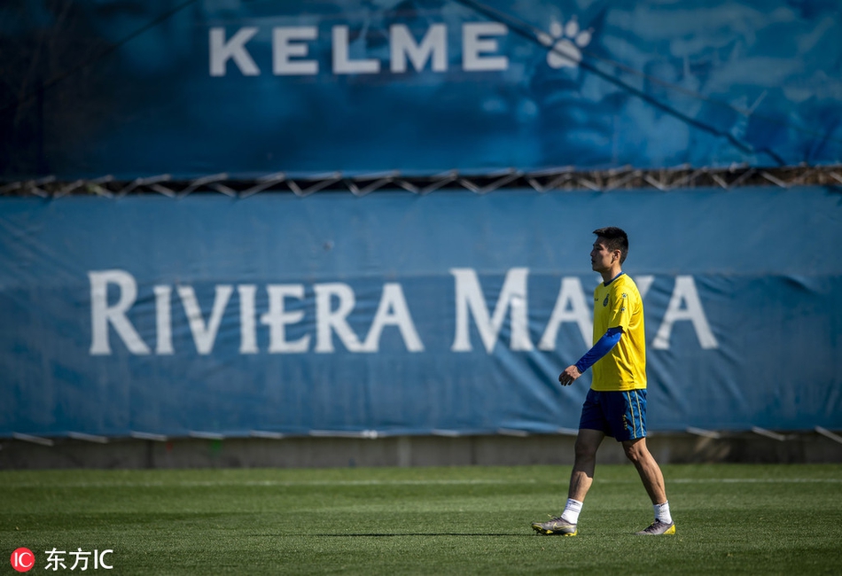 西班牙人公开训练武磊表现积极