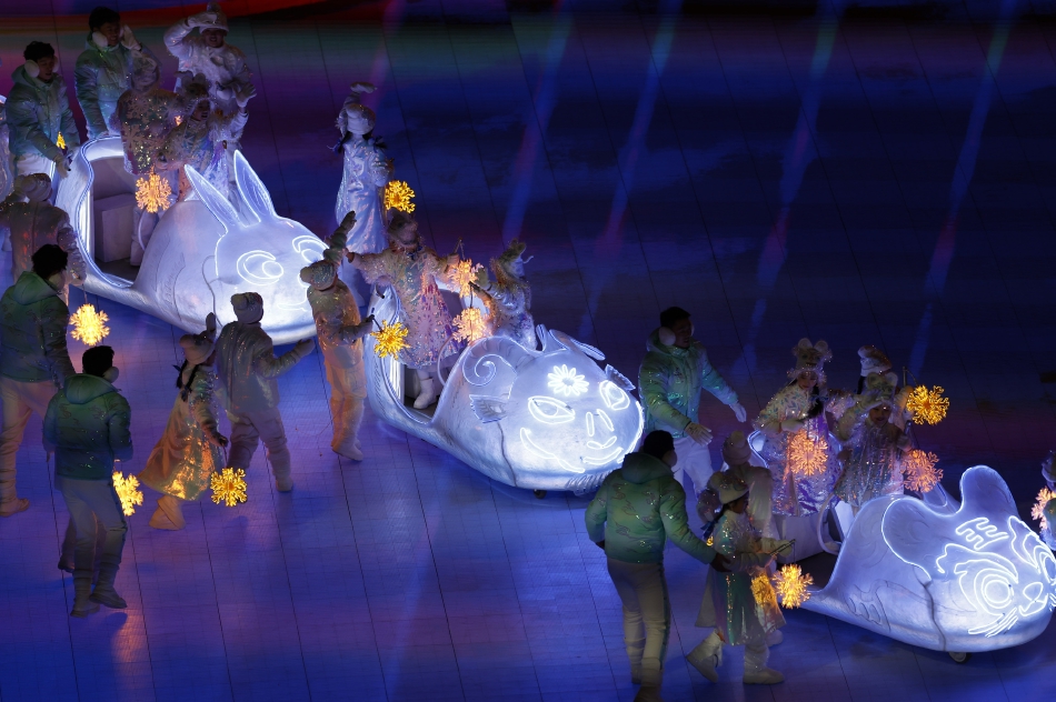 史家小学绽放北京2022年冬奥会开闭幕式