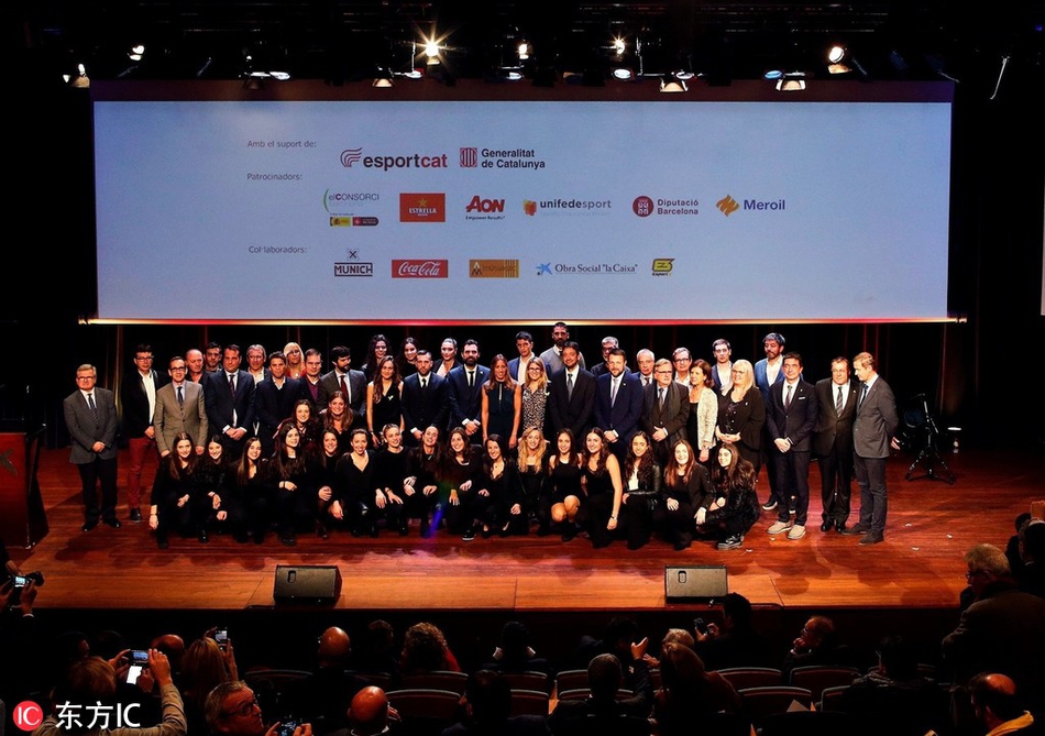 巴萨大将获加泰体育奖最佳球员