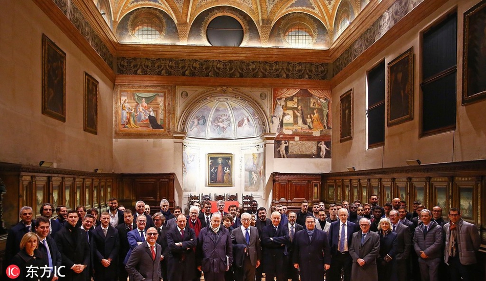 AC米兰出席达芬奇纪念活动