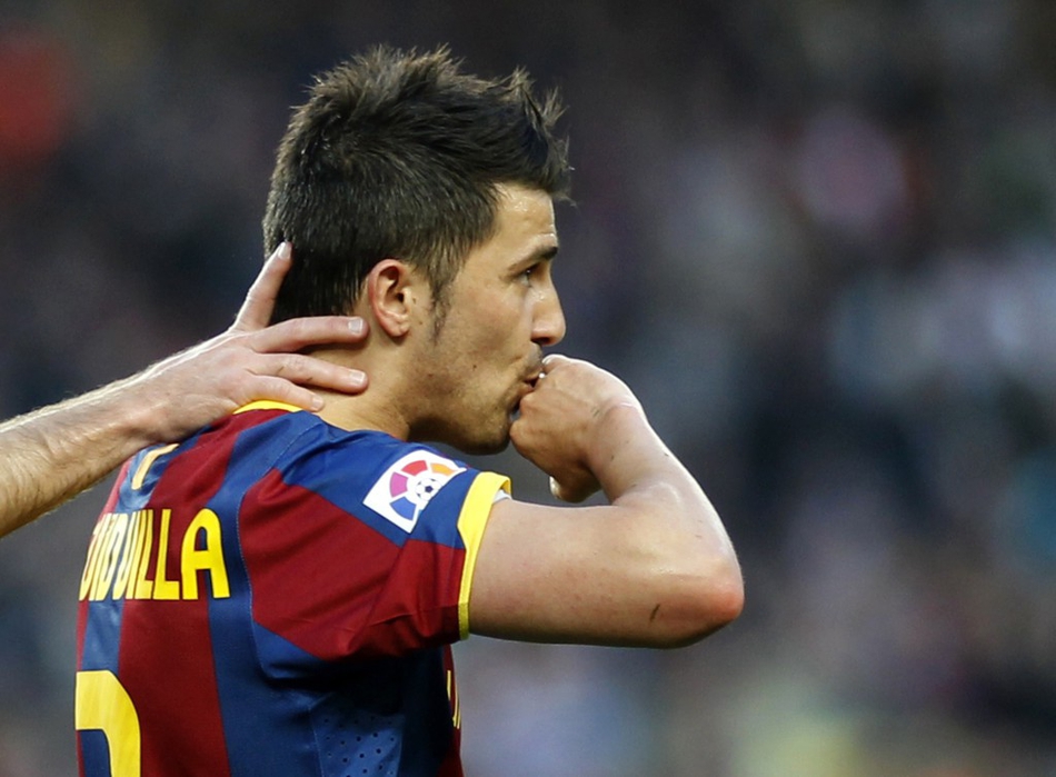 比利亚 加盟巴萨