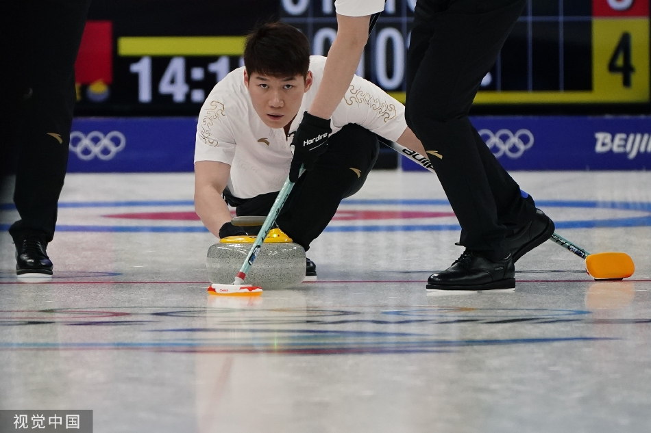 [冬奥男子冰壶]中国5-4险胜丹麦