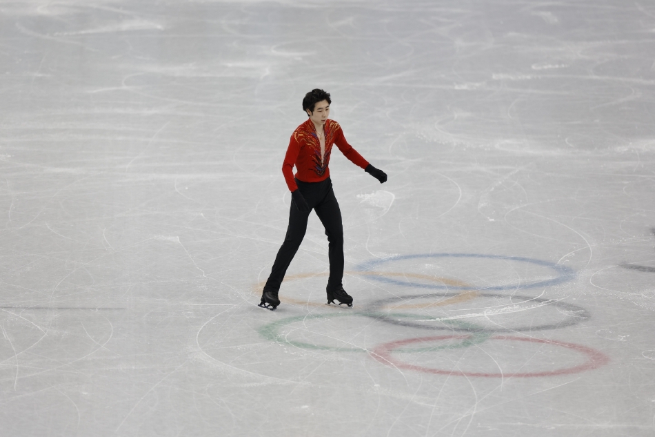 新浪直击花滑自由滑金博洋第九