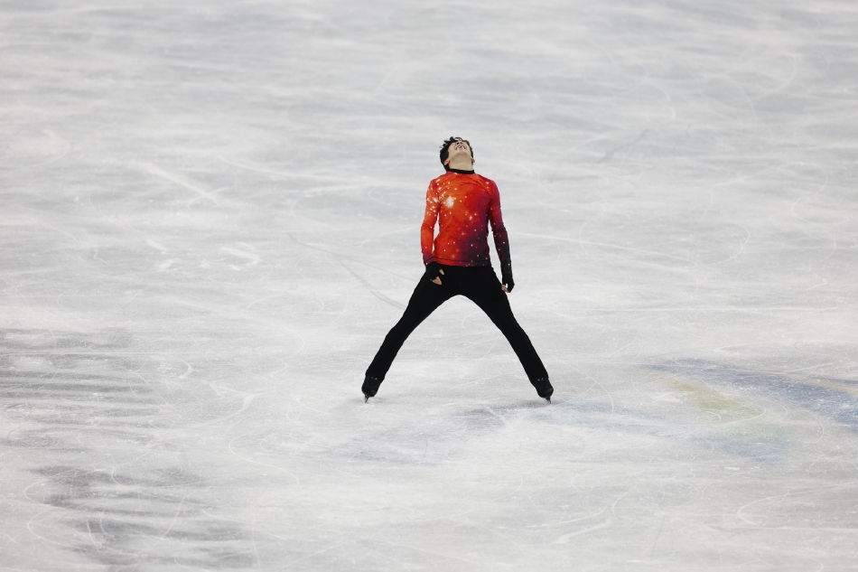 新浪直击花滑自由滑金博洋第九