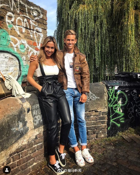 皇马大将娇艳女友