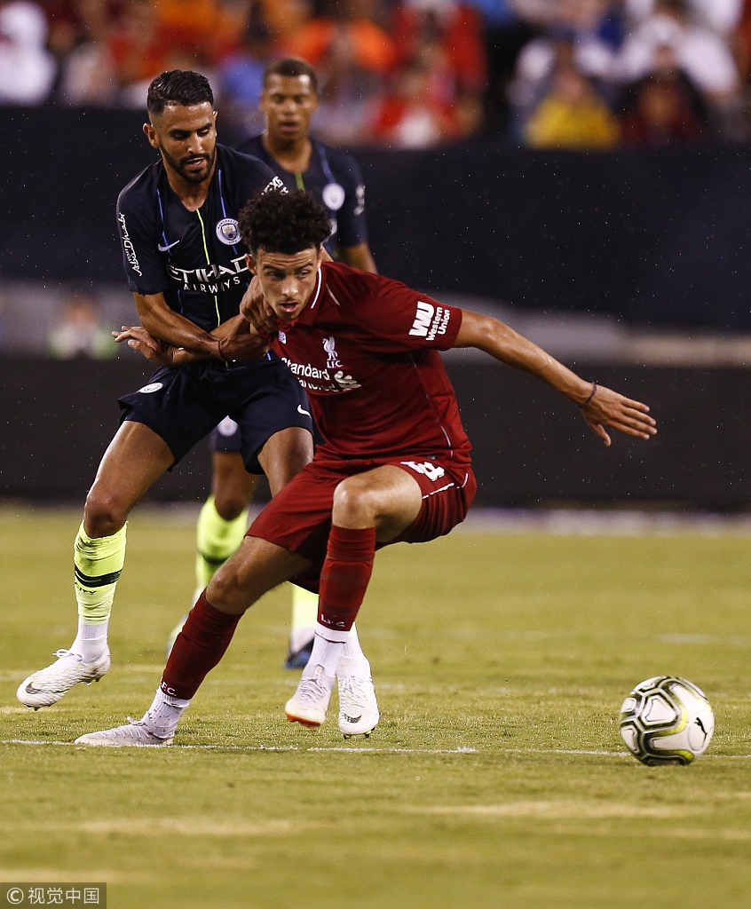 【国际冠军杯】曼城2-1利物浦