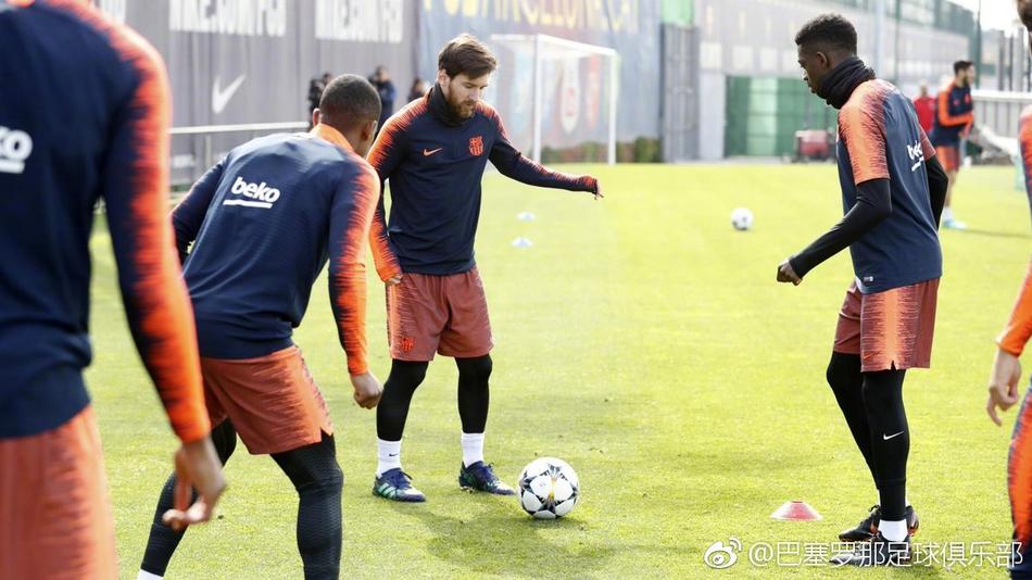 巴萨训练备战罗马