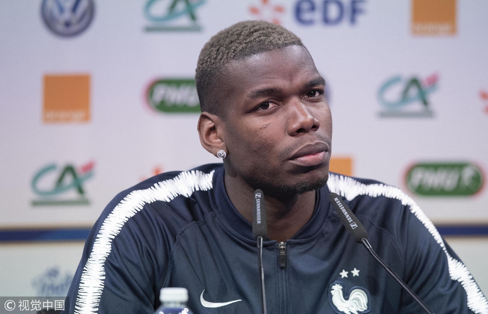 法国队发布会 博格巴贡献表情包