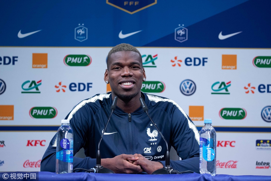 法国队发布会 博格巴贡献表情包