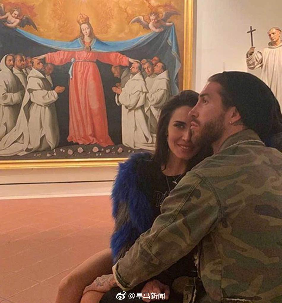 拉莫斯携未婚妻甜蜜撒狗粮