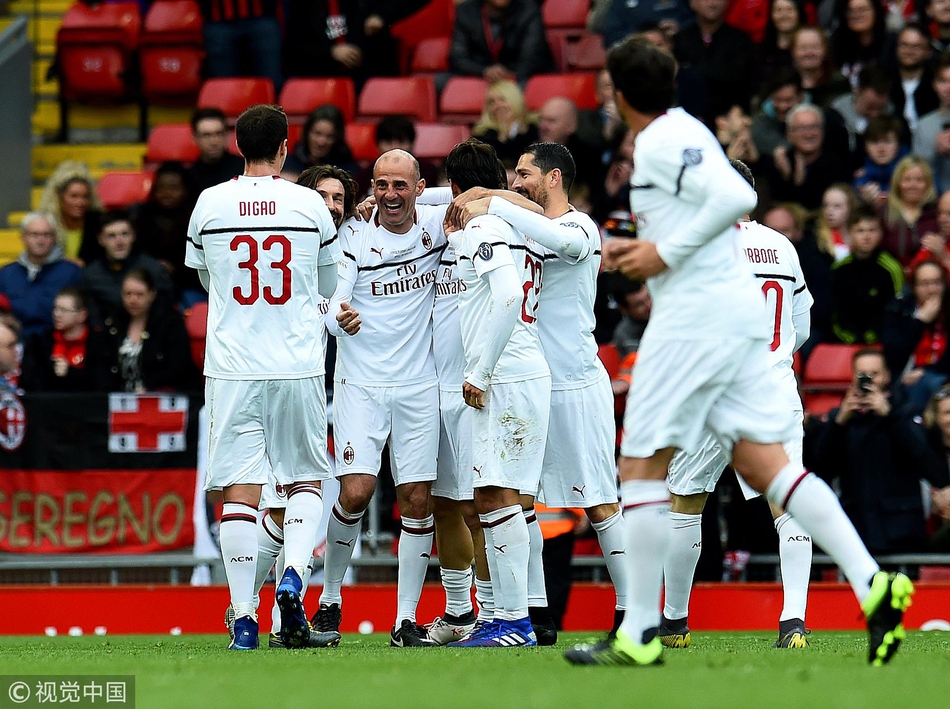 杰拉德绝杀 传奇赛利物浦3-2AC米兰