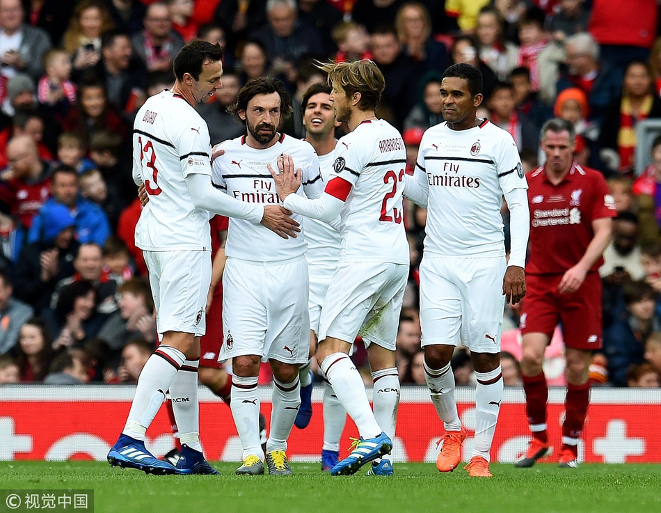 杰拉德绝杀 传奇赛利物浦3-2AC米兰