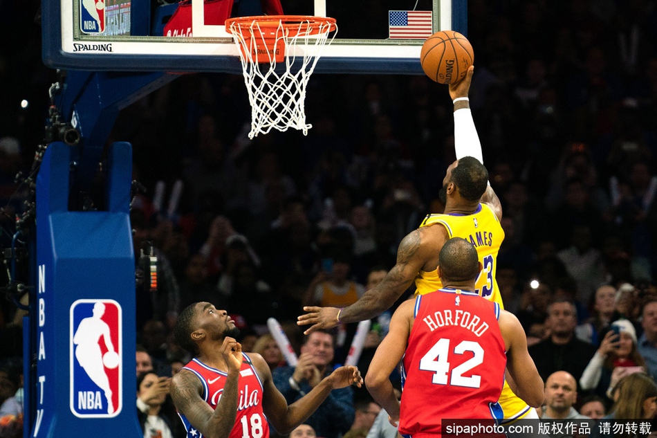 [常规赛]湖人91-108费城76人