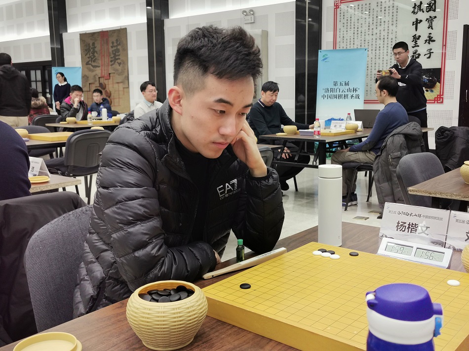 杨楷文在比赛中