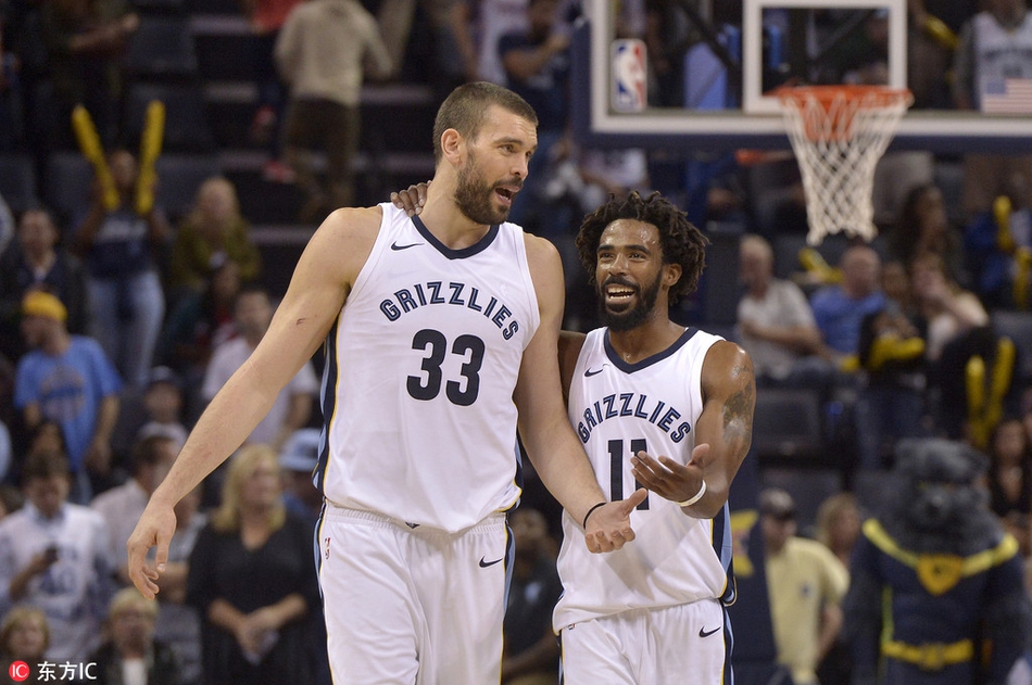 3、迈克-康利或马克-加索尔（灰熊）