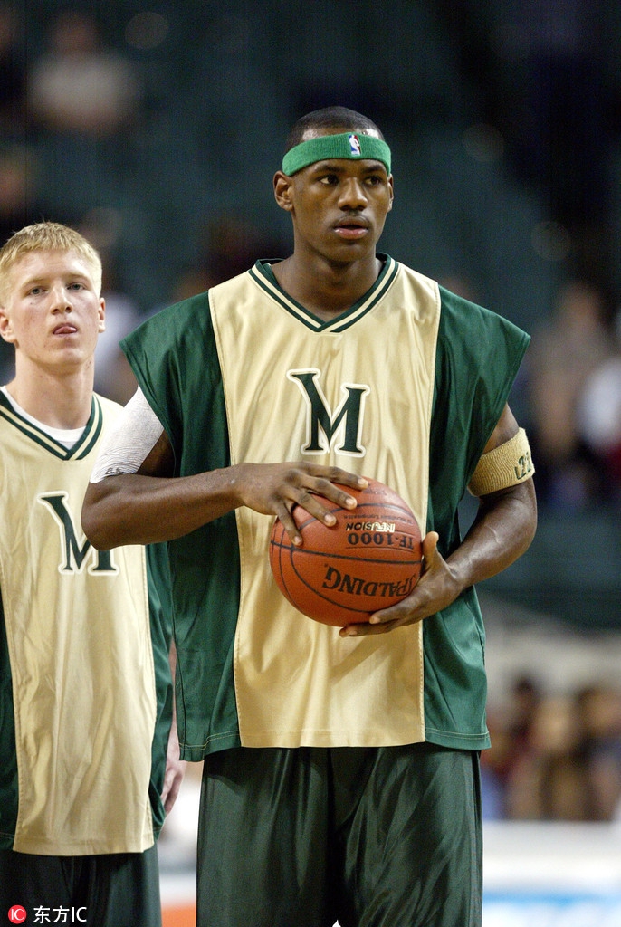 詹姆斯在比赛中