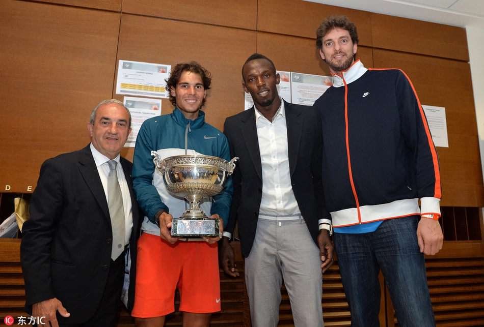 加索尔与纳达尔合影