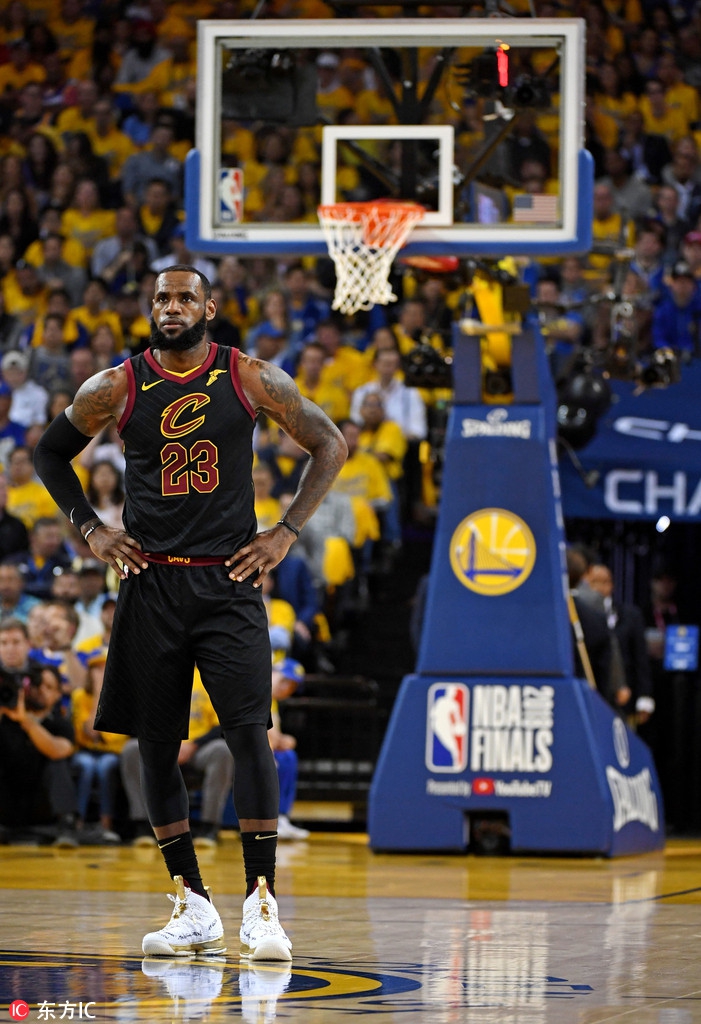 詹姆斯在比赛中