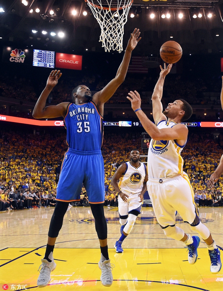 15、凯文-杜兰特，3次，2胜1负