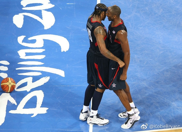 科比微博晒9张老图回顾北京奥运